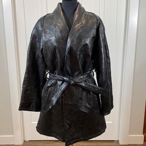 Vintage Lambskin leather coat